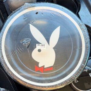 PLAYBOY Black and White Party Plates